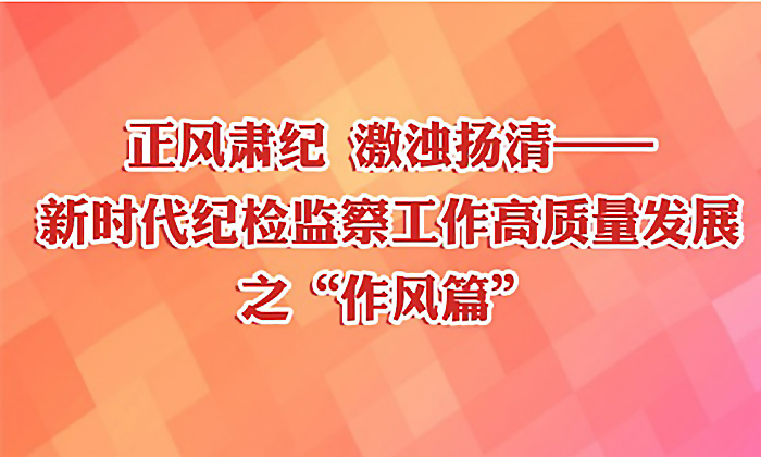 正风肃纪 激浊扬清——新时代纪检监察工作高质量发展之“作风篇”